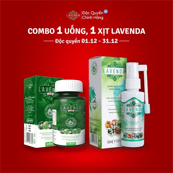 Combo Xóa Sổ Khí Hư, Huyết Trắng, Nấm Ngứa, Khử Mùi Hôi (1 Xịt Lavenda 60 Ml + 1 Uống Lavenda Plus 50G)