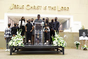 Children of the late Dr George Koboka who was shot dead in his surgery in Diepkloof speaking during his memorial service in Soweto. The community of Diepkloof remembered the doctor as humble and a people's person. Photo Thulani Mbele