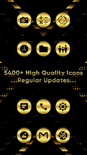 Golden Black Delight Icons 1.0.1 APK + Mod (Unlimited money) إلى عن على ذكري المظهر