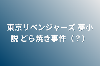 東京リベンジャーズ 夢小説 どら焼き事件（？）