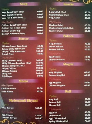 Spicy Finger menu 