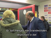 ? Voorzitter Beerschot witheet van woede in spelerstunnel: "Er zijn meisjes met brandwonden, degoutant is dat!"