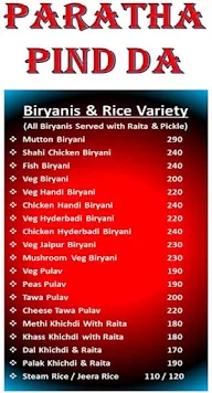 Paratha Pind Da menu 2