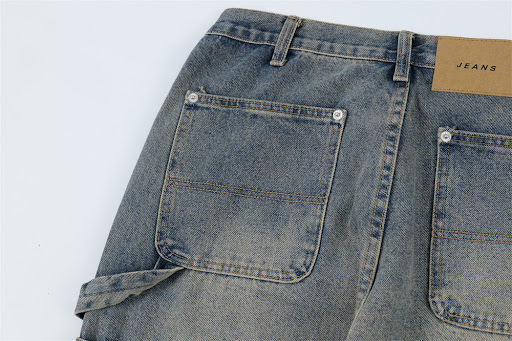 Title 17, Retro Loose Wide-leg Straight Trousers Men. Exp...
