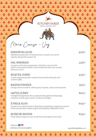 Kitchen Fables - Regional Indian Feast menu 7