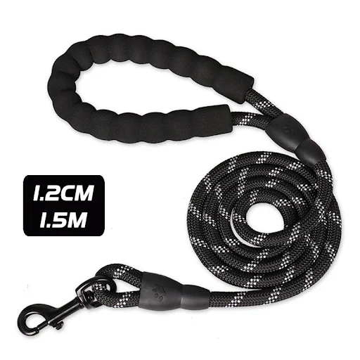 Dual Dog Leash No Tangle Strong Pet Leashes Rope Shock Absorbing Elastic Nylon Lead Reflective for Double Two Small Larg