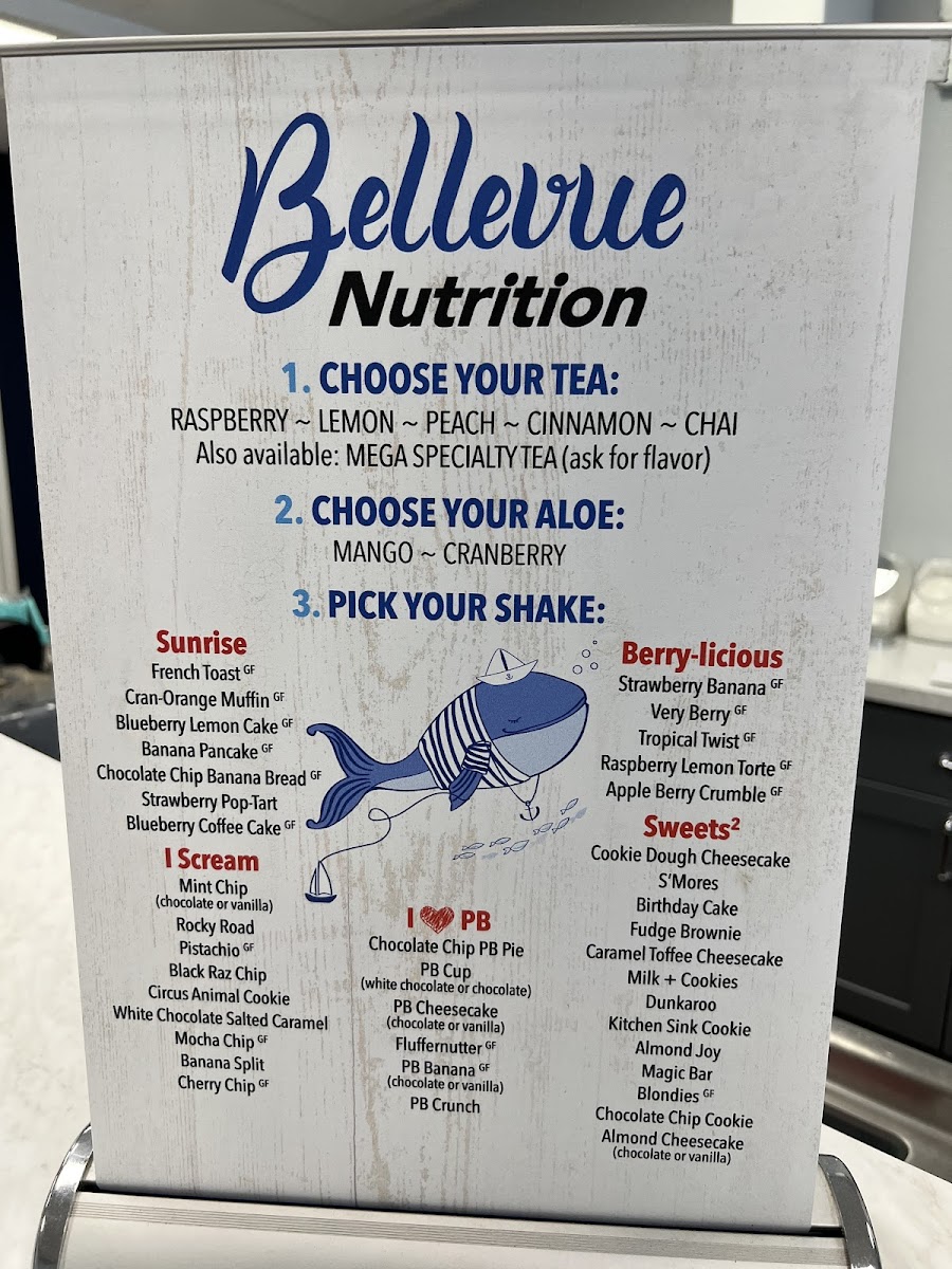 Herbalife Bellevue Nutrition gluten-free menu