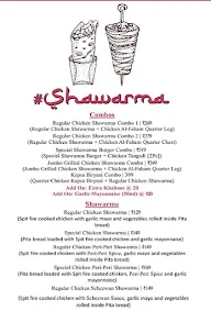 #Shawarma menu 3