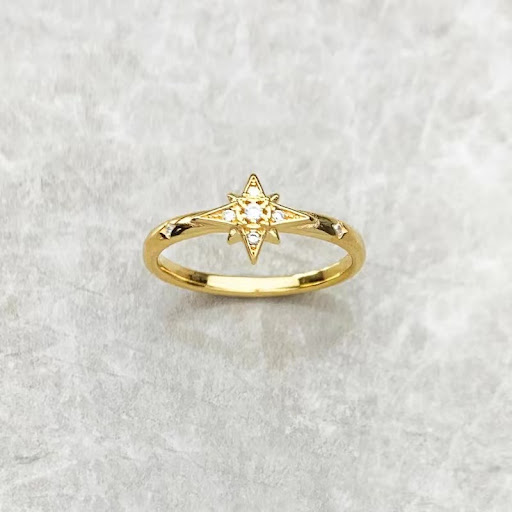 Title 2, Womens Fashion Eight Point Star Ring Elegant J...