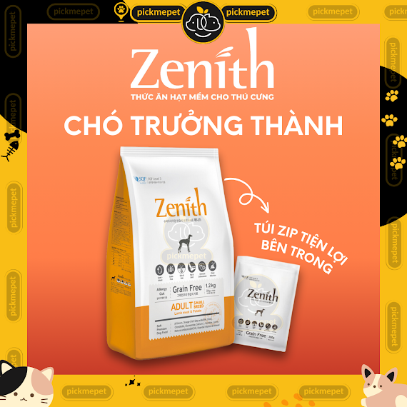 [Túi 3Kg] Hạt Mềm Zenith Adult Cho Chó Trưởng Thành