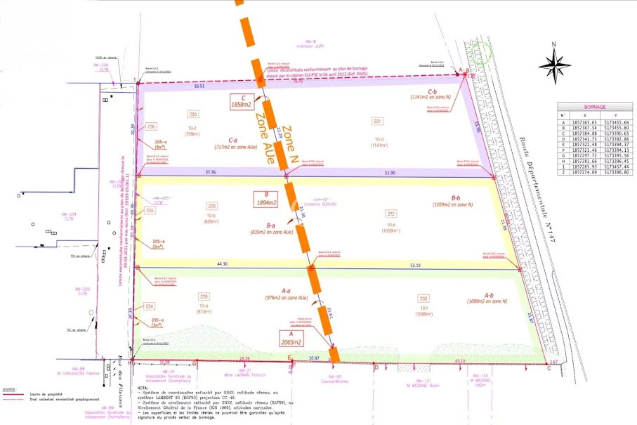 Vente terrain  976 m² à Genas (69740), 559 000 €