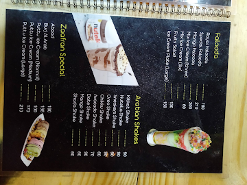 Zaafran Resto Cafe menu 