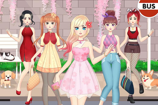 Anime Girls Fashion - Makeup & Dress up  screenshots 1