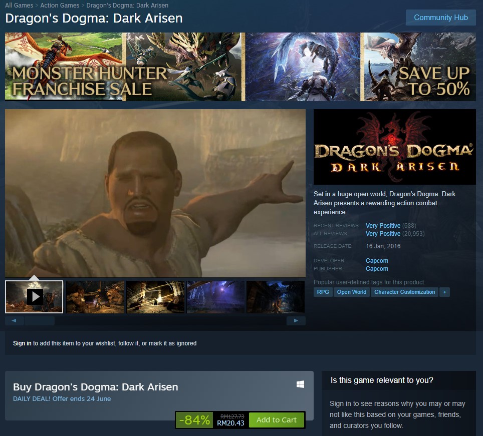 Dragon's Dogma: Dark Arisen on Steam