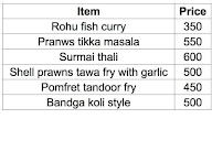 Vailankanni Fish Market menu 1