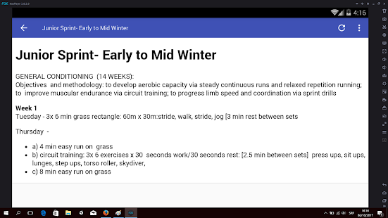 Training for Sprinters - náhled