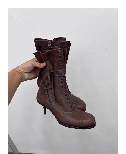 Title 9, Womens Lace-up Low-cut Side Zipper Western Den...