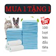 Tã Lót Cho Chó Mèo[ Mua 1 Tặng 1], Tã Lót Chuồng, Miếng Lót 2 Lớp Siêu Thấm Hút Sạch Sẽ Hơn Cho Thú Cưng