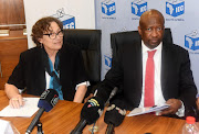 CEO Sy Mamabolo, right, has said any behaviour that seeks to violate or undermine the IEC will not be tolerated. File photo. 