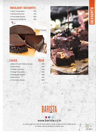 Barista Coffee menu 3