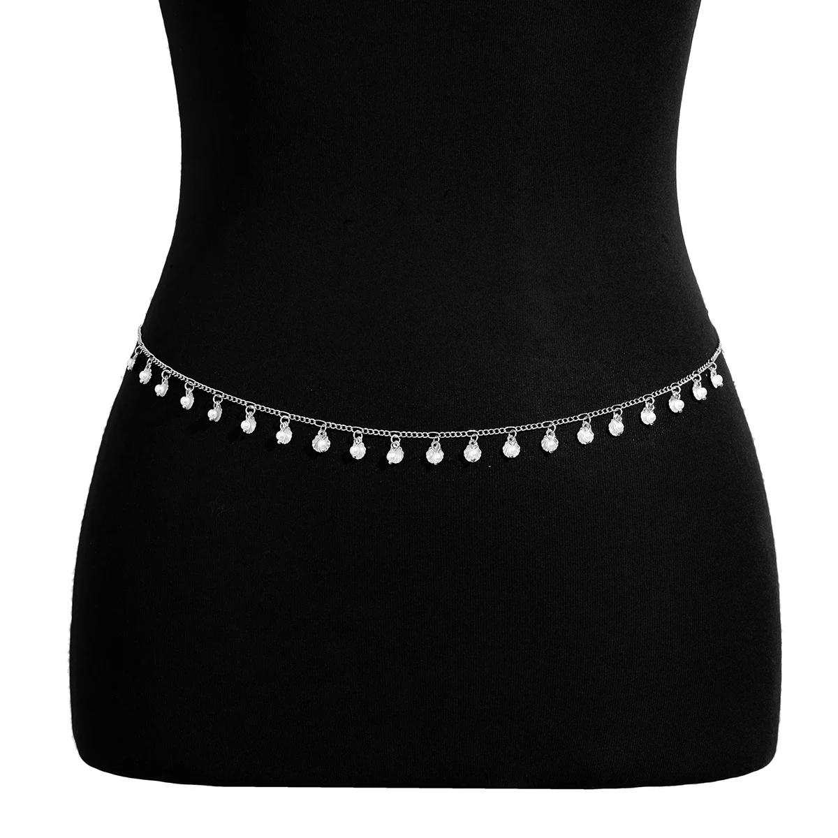 Title 3, Strand-Taille-Kette mit Muscheln und Perlen. Ei...