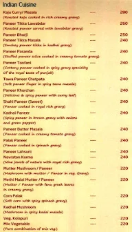 Chhabra's Pure Veg, Calgary Road menu 4