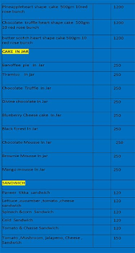 Cake Points menu 3