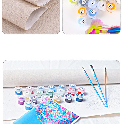 Title 4, DIY Digital Painting Flower and Bird Series. Pa...