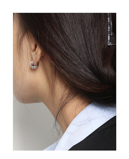 Title 8, Simple Geometric Ball Glossy S925 Sterling Silv...