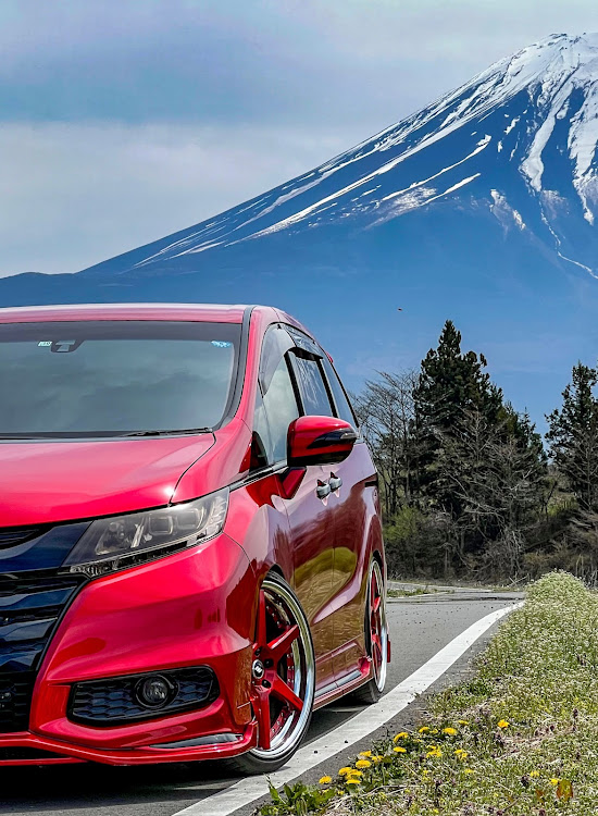 オデッセイのclub.M・4月13日遠征・R139を北上・富士山が良く見える場所・1日中、富士山🗻は機嫌が良かった🤩に関するカスタム事例の投稿画像1枚目