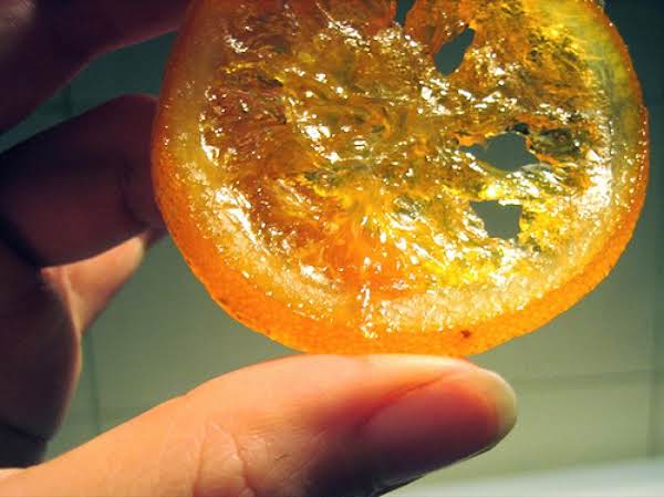 CANDIDED ORANGE SLICES DIPPED IN CHOCOLATE image