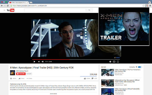 Youtube™ Thumbnail Preview chrome extension