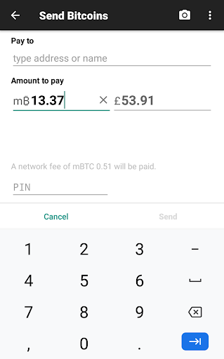 Screenshot Testnet Wallet