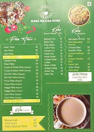 Kaka Na Cha Poha menu 5