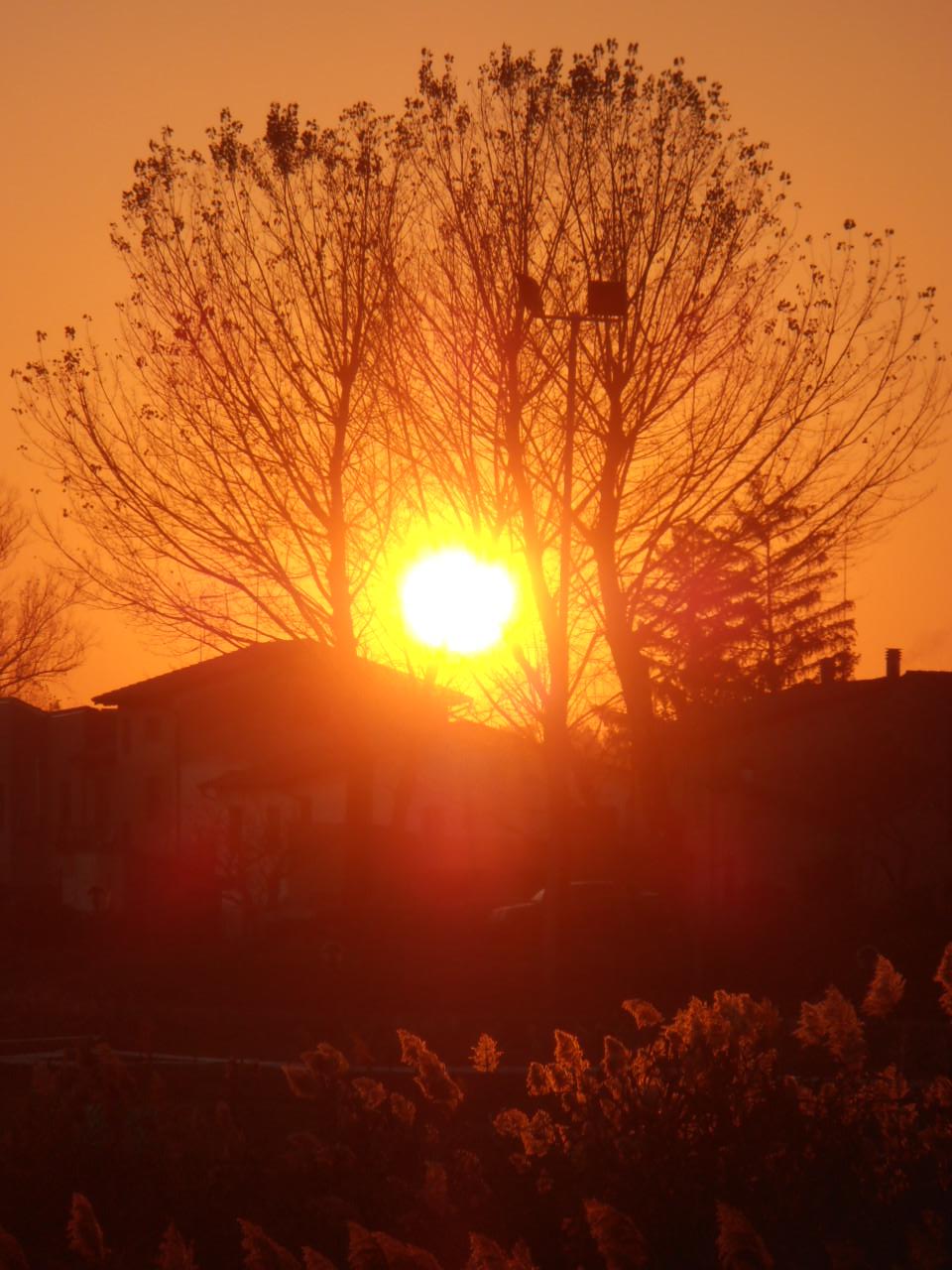 Tramonto autunnale di supergigi