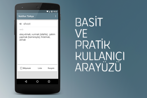 Notifon - İngilizce Kelime Ezberleme