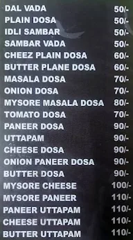 Anna Madrasi Dosa Junction menu 1