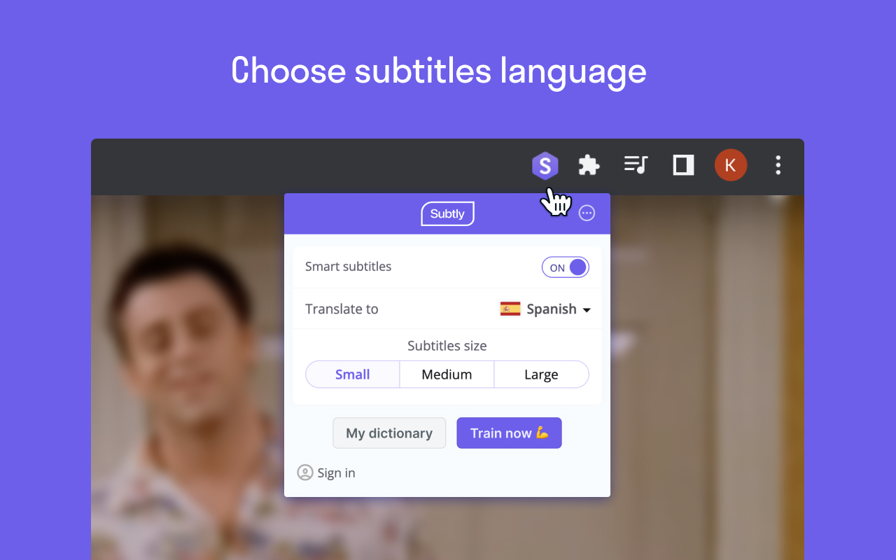 Subtly — Subtitles. Translator. Word training Preview image 2