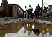 MEC for co-operative governance and traditional affairs (Cogta) Sihle Zikalala visits flood victims in Peace Valley.