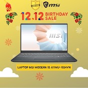 [Mã Elbau4 Giảm 4% ] Laptop Msi Modern 15 A11Mu - 1024Vn I5 - 1155G7 | 8Gb | 512Gb| 15.6' Fhd | Win 10