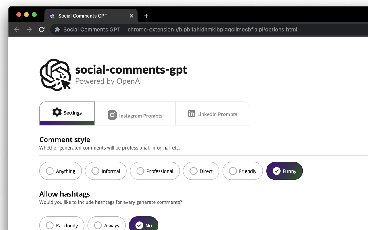 Social Comments GPT Preview image 2