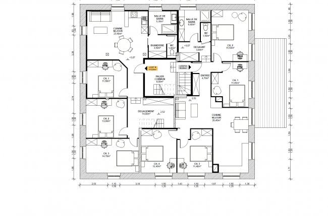 Location meublée appartement 5 pièces 99 m² à Trévenans (90400), 1 570 €