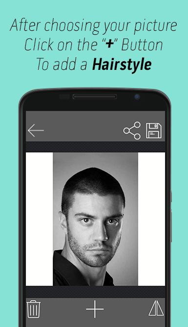 Android application Man Hairstyle Photo Editor PRO screenshort