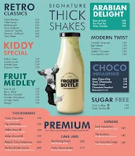 Frozen Bottle - Milkshakes, Desserts And Ice Cream menu 2