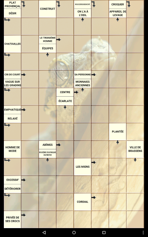 Android application Mots Fleches Serie 16 screenshort