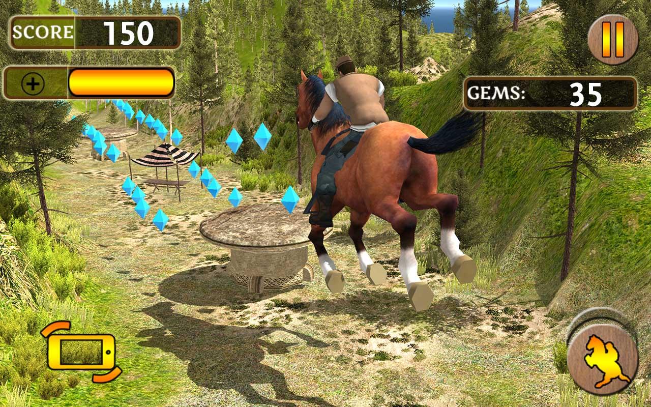 Android application Horse rider simulator wild run screenshort