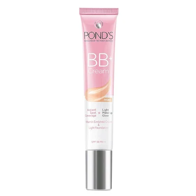 Ponds Pond'S Bb+ Cream, Instant Spot Coverage + Light Make Up Glow, Light - 18 gm