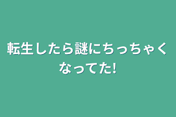 転生したら謎にちっちゃくなってた!