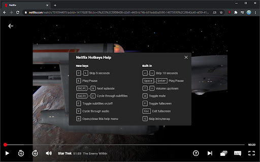 Netflix Hotkeys (Beta)