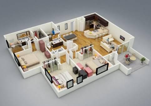 Minimalist 3D Home Design